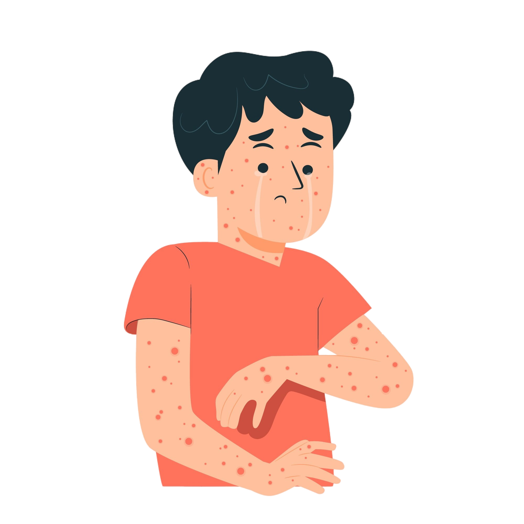 measles concept illustration