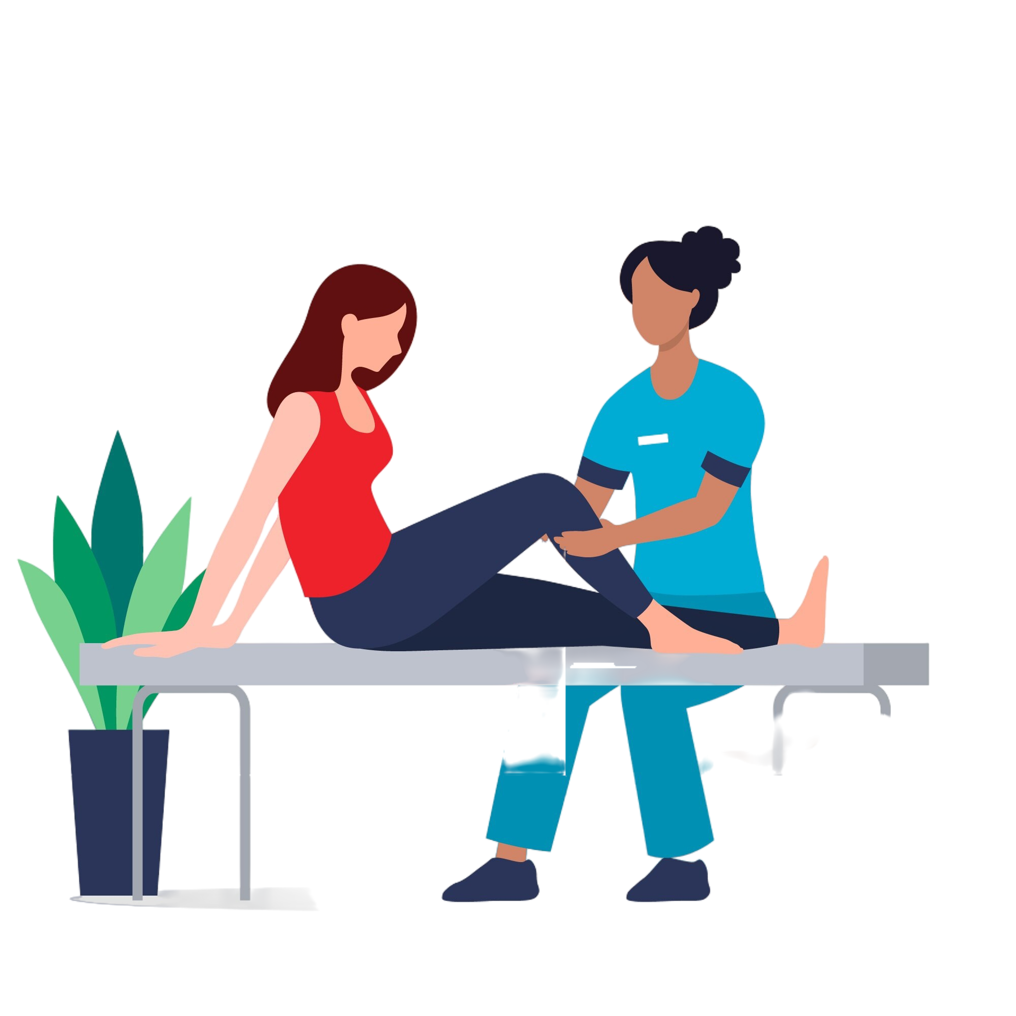 sports physiotherapy illustration